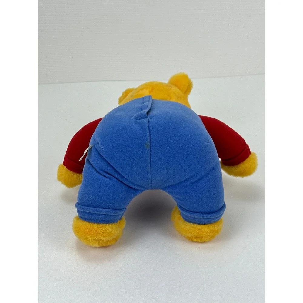 Vintage 1997 Disney Winnie the Pooh Mattel Plush Animated Sound Overalls 90s‎